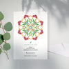 Botanical Mandala A6 Greeting Card Balance - Bali - Victoria von Stein Design