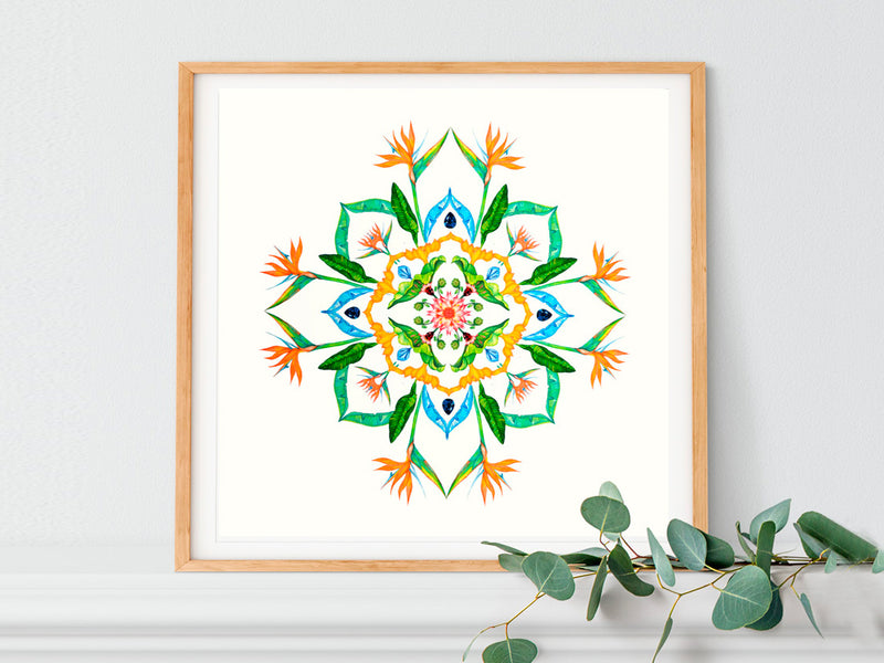 Drawing Botanical Mandalas inspired by BALI's culture