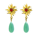 Abahti Sun Drop Earrings with Gemstones - Victoria von Stein Design