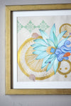 MYSTICAL WATER Bali -  Water lilies mixed media original art