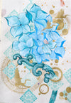 GRATITUDE - Hydrangeas Bali - mixed-media - Victoria von Stein Design