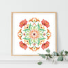 Botanical Mandala Bali - PASSION - Limited Edition Gyclée Hand-Finished Print - Victoria von Stein Design