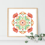 Botanical Mandala Bali - PASSION - Limited Edition Gyclée Hand-Finished Print - Victoria von Stein Design