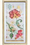 RISE IN PASSION Bali - Hibiscus mixed media original art - Victoria von Stein Design