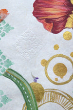 RISE IN PASSION Bali - Hibiscus mixed media original art - Victoria von Stein Design