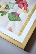 RISE IN PASSION Bali - Hibiscus mixed media original art - Victoria von Stein Design