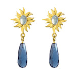Abahti Sun Drop Earrings with Gemstones - Victoria von Stein Design