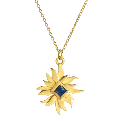 Abahti Sun Pendant with Gemstone - Victoria von Stein Design