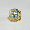 CAHYA Handcarved Botanical Cocktail Ring with Cushion Cut Gemstone - Victoria von Stein Design