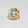 CAHYA Handcarved Botanical Cocktail Ring with Cushion Cut Gemstone - Victoria von Stein Design