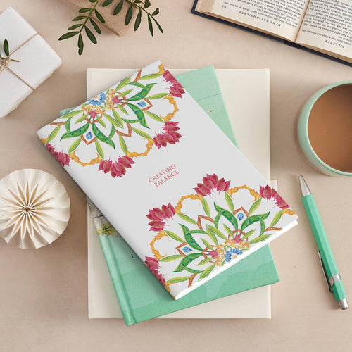 Botanical Mandala A5 Notebook - Balance - Victoria von Stein Design