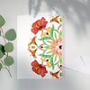 Botanical Mandala A6 Greeting Card Hibiscus - Passion - Victoria von Stein Design