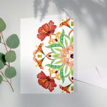 Botanical Mandala A6 Greeting Card Hibiscus - Passion - Victoria von Stein Design