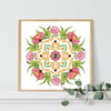 Botanical Mandala Bali - ABUNDANCE - Limited Edition Gyclée Hand-Finished Art Print - Victoria von Stein Design
