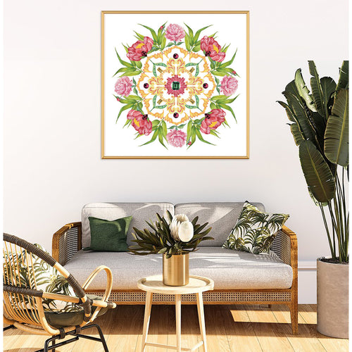 Botanical Mandala Bali - ABUNDANCE - Limited Edition Gyclée Hand-Finished Art Print - Victoria von Stein Design