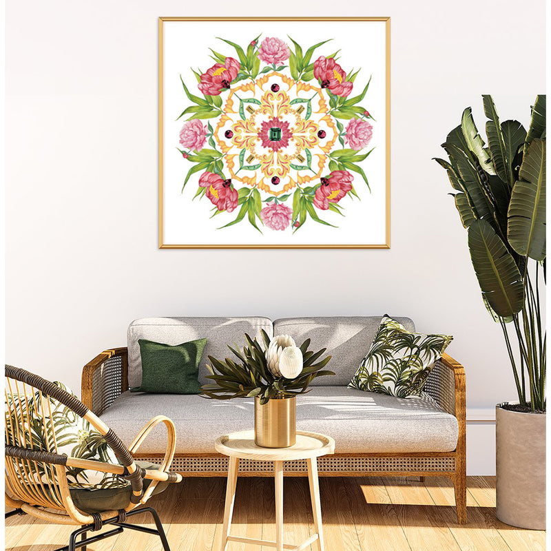 Botanical Mandala Bali - ABUNDANCE - Limited Edition Gyclée Hand-Finished Art Print - Victoria von Stein Design