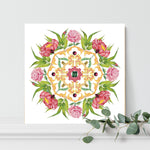 Botanical Mandala Bali - ABUNDANCE - Limited Edition Gyclée Hand-Finished Art Print - Victoria von Stein Design