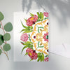 Botanical Mandala A6 Greeting Card Peonies - Abundance - Victoria von Stein Design