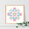 BOTANICAL MANDALA HARMONY - Limited Edition Gyclée Hand-Finished Art Print - Victoria von Stein Design