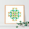 BOTANICAL MANDALA JOYFULNESS - Limited Edition Gyclée Hand-Finished Art Print - Victoria von Stein Design