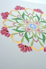 BOTANICAL MANDALA - BALANCE - Limited Edition Gyclée Hand-Finished Art Print - Victoria von Stein Design