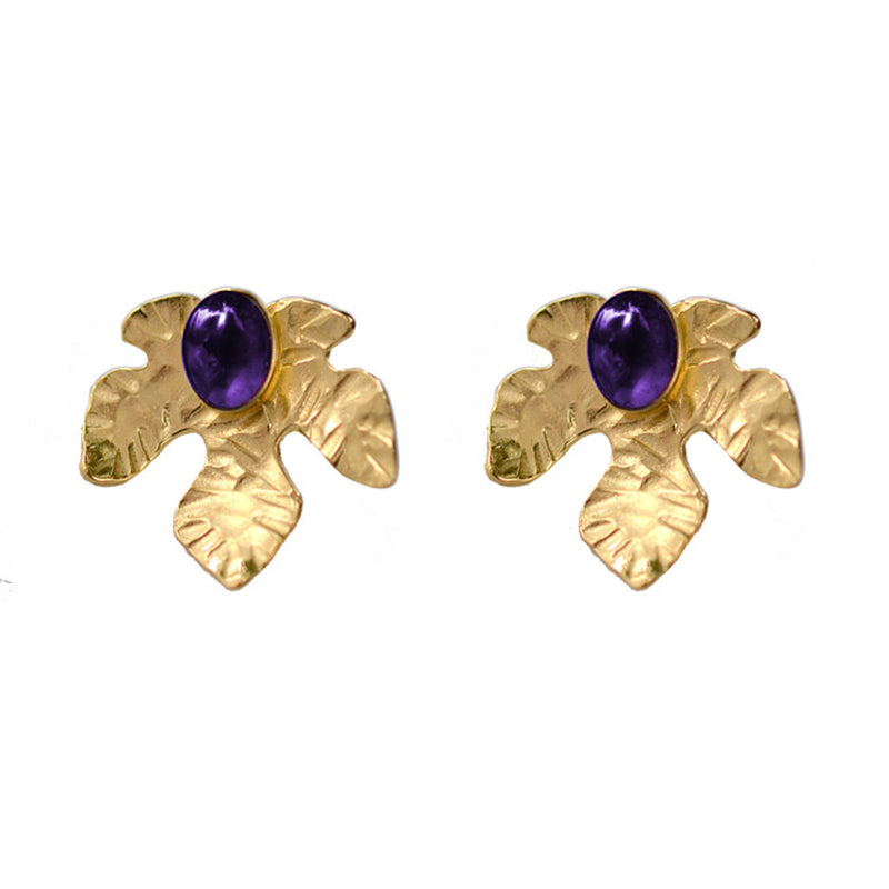 Lily Leaf Studs - Victoria von Stein Design