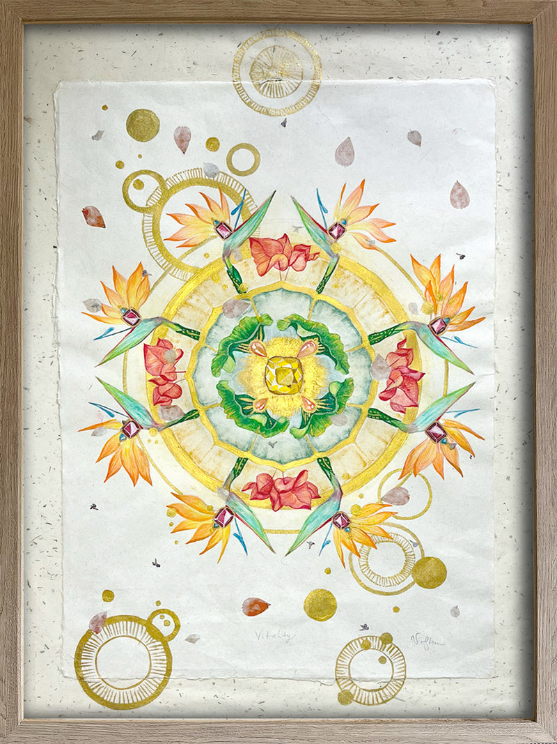 Botanical Mandala Bali - VITALITY - Original Art