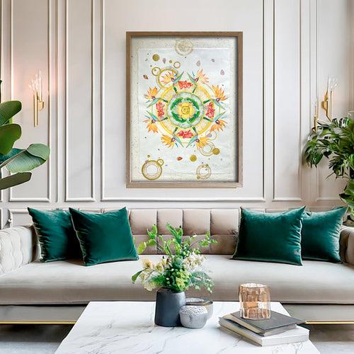Botanical Mandala Bali - VITALITY - Original Art - Victoria von Stein Design