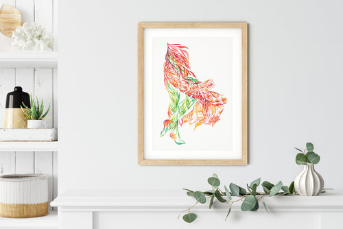 MOVING FORWARD | Illustration Art Print - Victoria von Stein Ltd