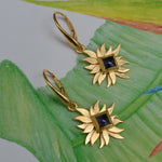 Abahti Sun Drop Earrings with Iolite-Victoria von Stein