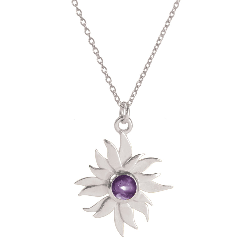 Abahti Sun Silver Pendant with Amethyst - Victoria von Stein