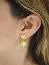 Alappuzha Tropical Leaf Drop Earrings - Victoria von Stein Ltd