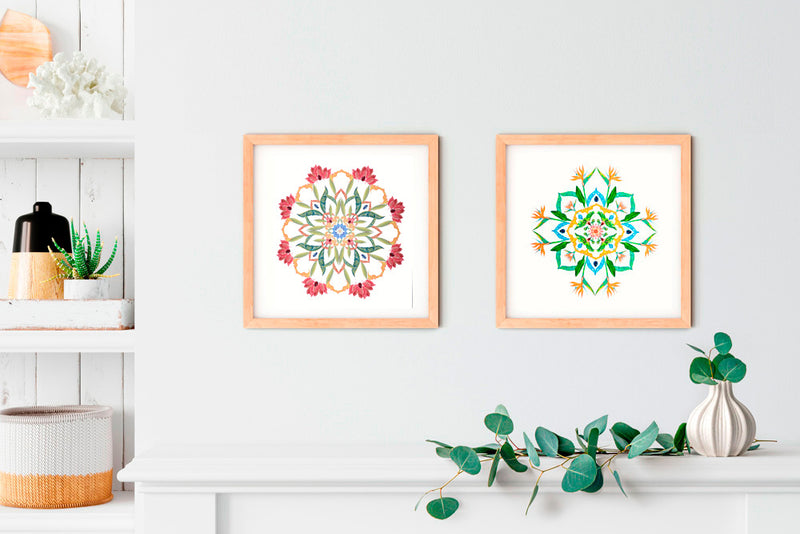 BOTANICAL MANDALA - BALANCE - Gyclée Art Print Limited Edition - Victoria von Stein Design