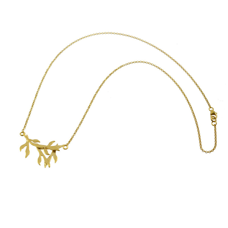 Chayya Tea Leaf Necklace - Victoria von Stein Ltd