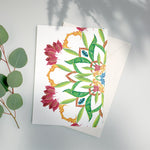 Botanical Mandala A6 Greeting Cards - Bali - Pack of 8 - Victoria von Stein Design