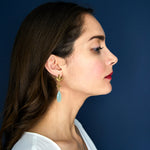 Havana Chandelier Earrings - Aqua - VICTORIA VON STEIN Design