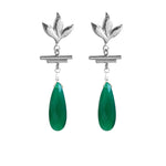 Havana Chandelier Earrings - Green Onyx - Victoria von Stein Ltd