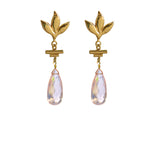 Havana Chandelier Earrings - Rose Quartz - VICTORIA VON STEIN Design