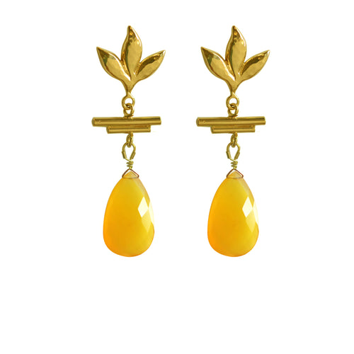 Havana Yellow Chandelier Earrings - Victoria von Stein