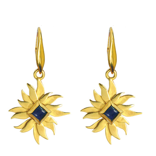 Abahti Sun Drop Earrings with Iolite - Victoria von Stein