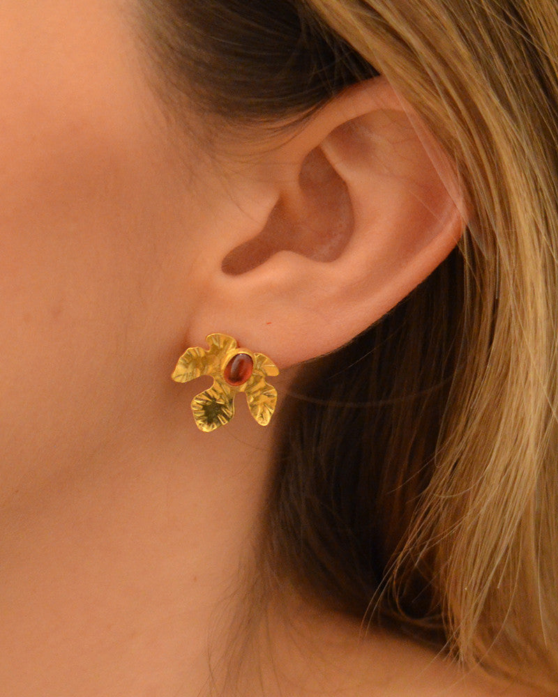 Lily Leaf Studs - Victoria von Stein Ltd