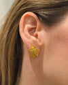 Lalita Tropical Leaf Stud Earrings - Victoria von Stein Ltd