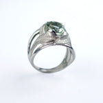 CAHYA Handcarved Botanical Cocktail Ring with Gemstone - Victoria von Stein Design
