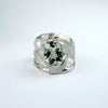 CAHIA Handcarved Botanical Ring with Gemstone - Victoria von Stein 