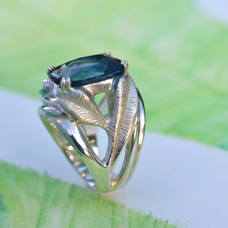 BANYU Botanical Cocktail Ring - side - Victoria von Stein