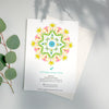 Frangipani Botanical Mandala Bali A6 Greeting Card - COMING SOON in March - Victoria von Stein Design