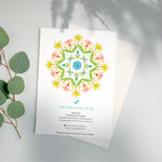 Botanical Mandala A6 Greeting Cards - Bali - Pack of 8 - Victoria von Stein Design