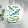 Lotus Leaves A6 Greeting Card - Bali - Victoria von Stein Ltd