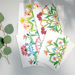 Botanical Mandala A6 Greeting Cards - Bali - Pack of 8 - Victoria von Stein Design