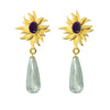 Abahti Sun Drop Earrings with Multi Gemstones - Victoria von Stein Ltd